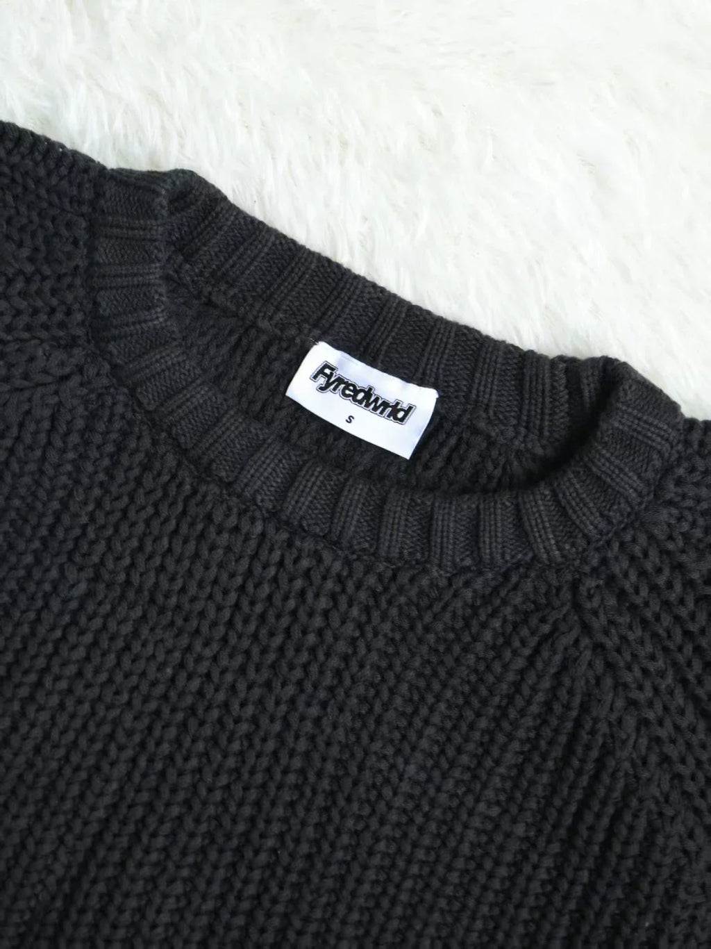 Fyredwrld garments 3 gauge knit black