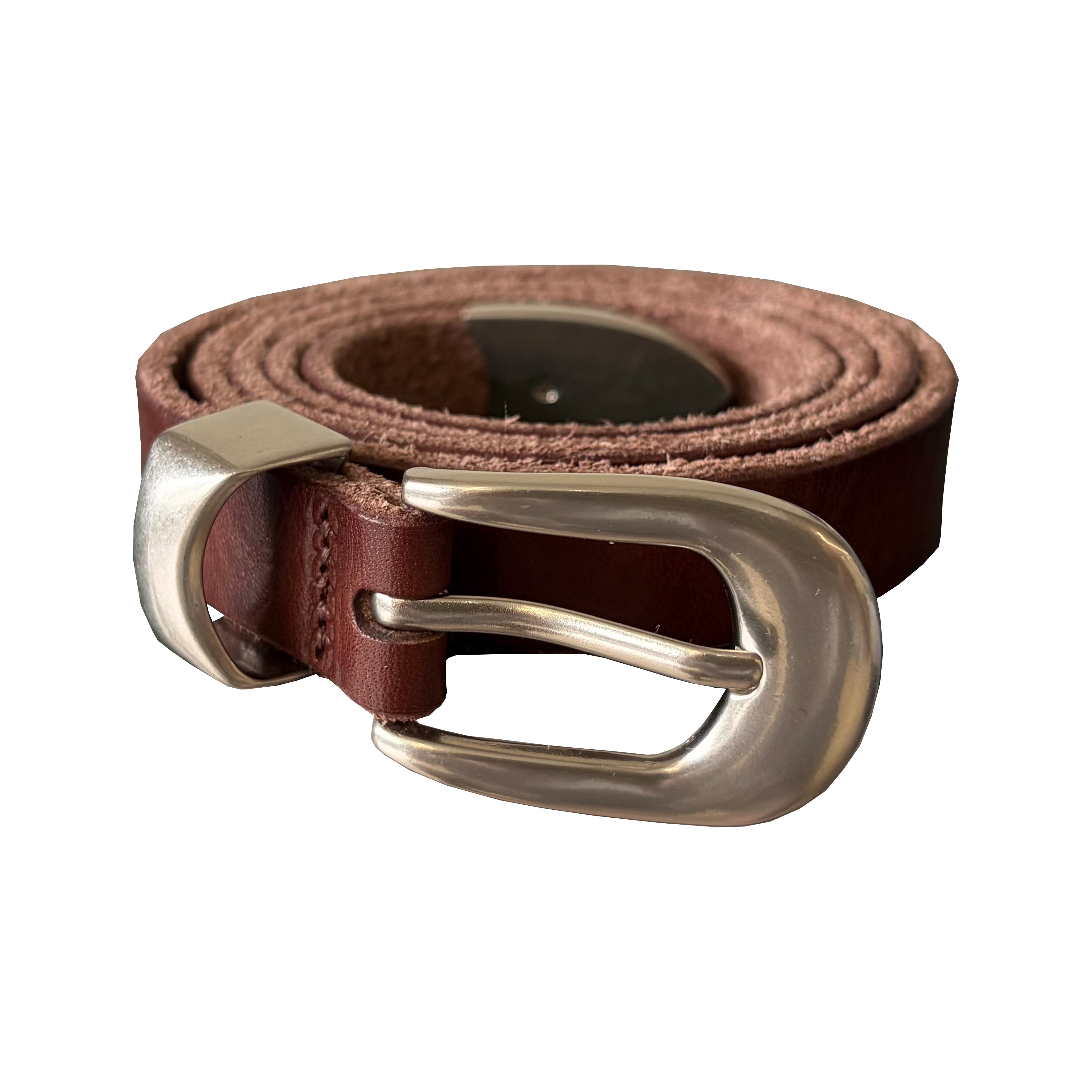 Fyredwrld Thin Leather Belt Brown