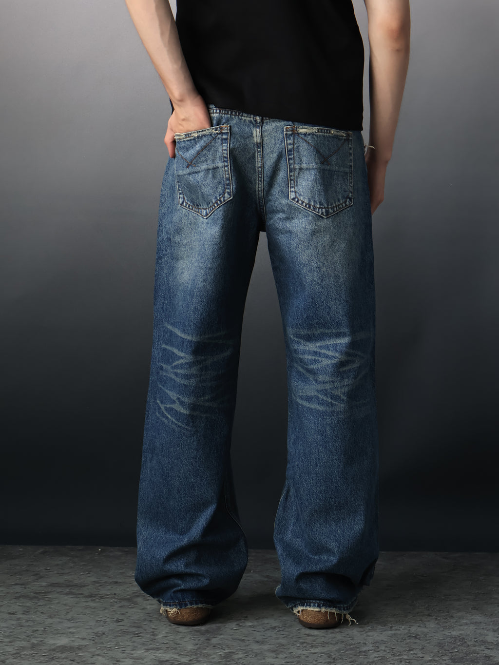 Fyredwrld Vintage Distressed Jeans
