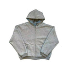 Fyredwrld Double-Sided Plaid Sweatshirt Greyish-yellow（Pre-sale）