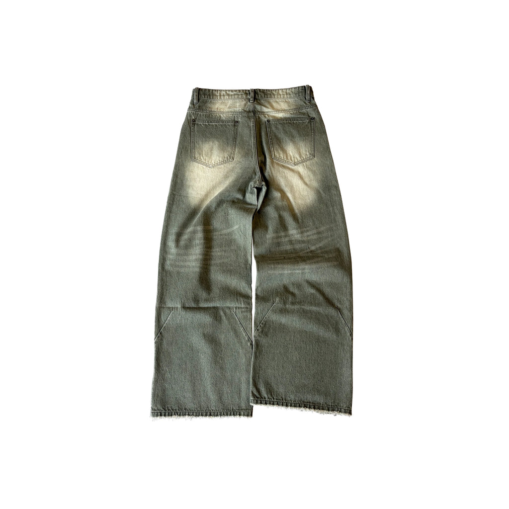 Fyredwrld baggy denim green（Pre-sale）