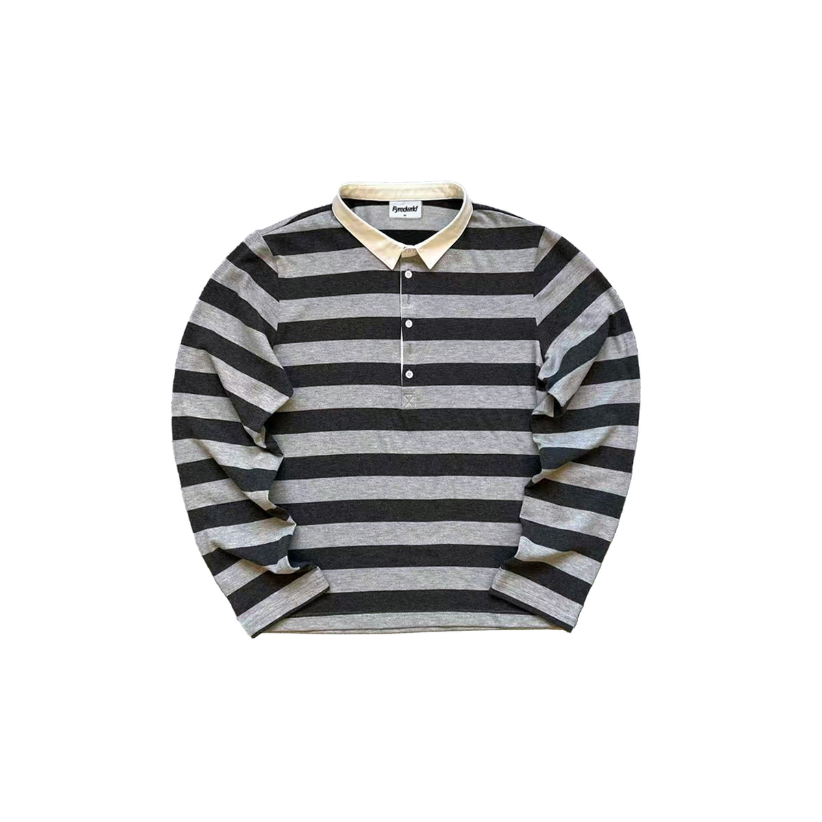 Fyredwrld Long-sleeved striped shirt with a stiff collar