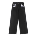 Fyredwrld Plaid fabric selvedge jeans black（Pre-sale）