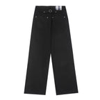 Fyredwrld Plaid fabric selvedge jeans black（Pre-sale）