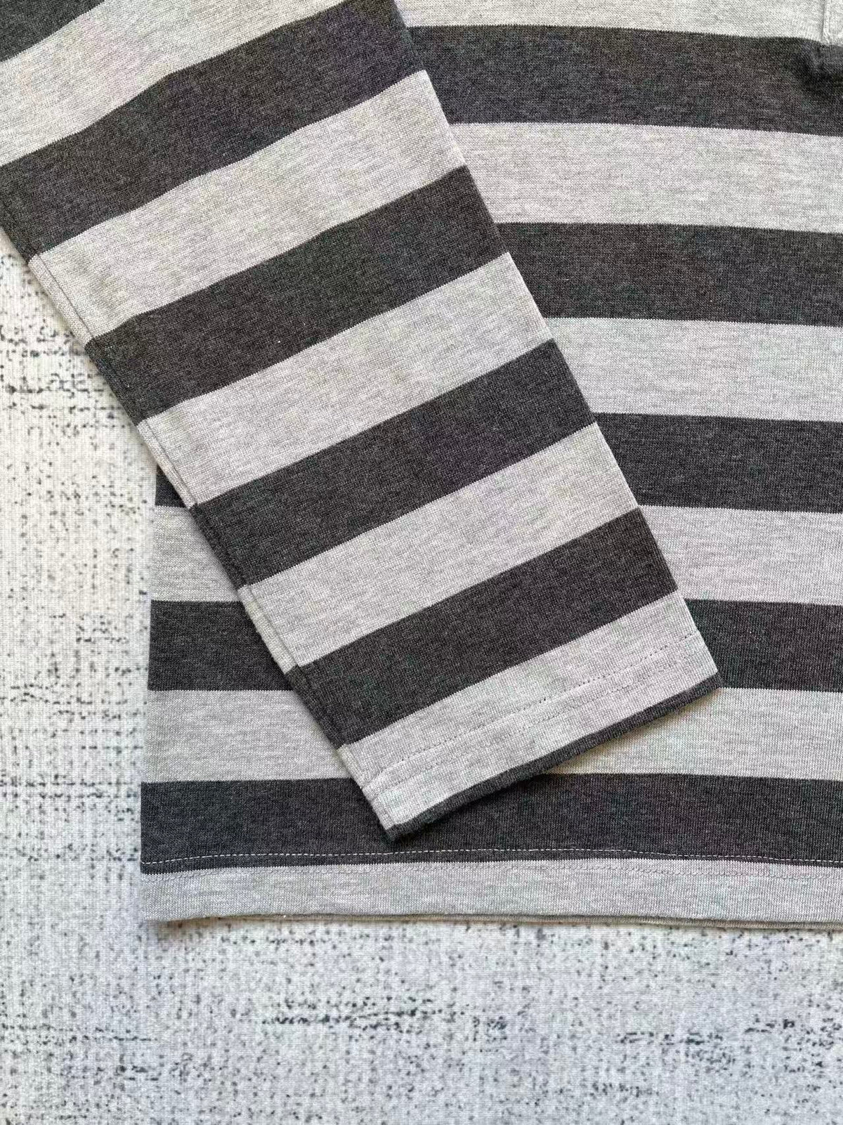Fyredwrld Long-sleeved striped shirt with a stiff collar