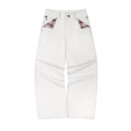 Fyredwrld Plaid fabric selvedge jeans white（Pre-sale）