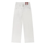 Fyredwrld Plaid fabric selvedge jeans white（Pre-sale）
