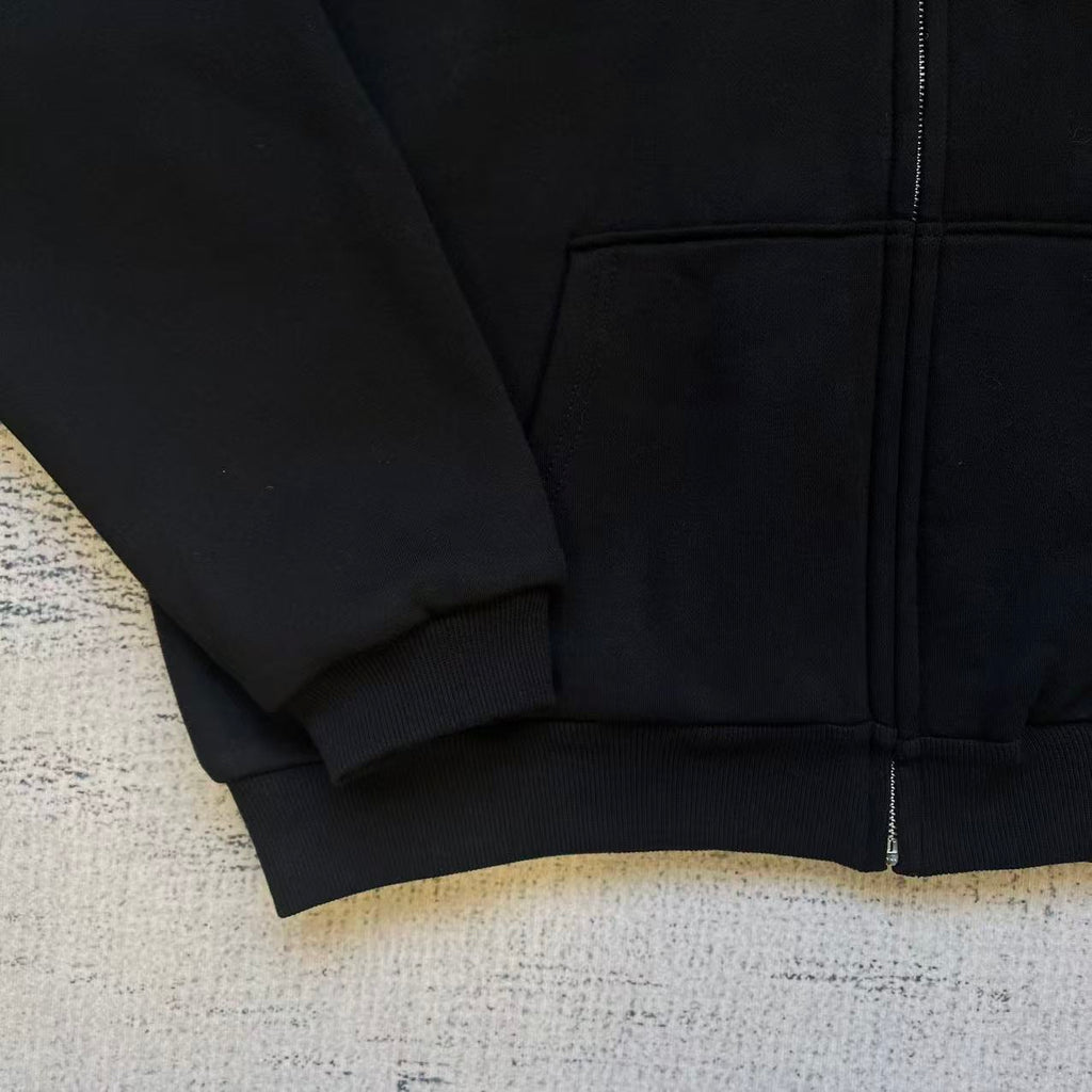Fyredwrld Double-Sided Plaid Sweatshirt Black-blue（Pre-sale）