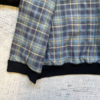 Fyredwrld Double-Sided Plaid Sweatshirt Black-blue（Pre-sale）