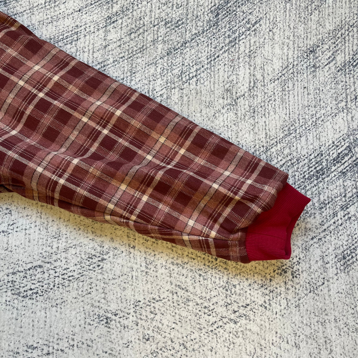 Fyredwrld Double-Sided Plaid Sweatshirt Reddish-brown（Pre-sale）