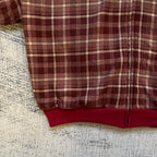 Fyredwrld Double-Sided Plaid Sweatshirt Reddish-brown（Pre-sale）