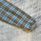 Fyredwrld Double-Sided Plaid Sweatshirt Greyish-yellow（Pre-sale）
