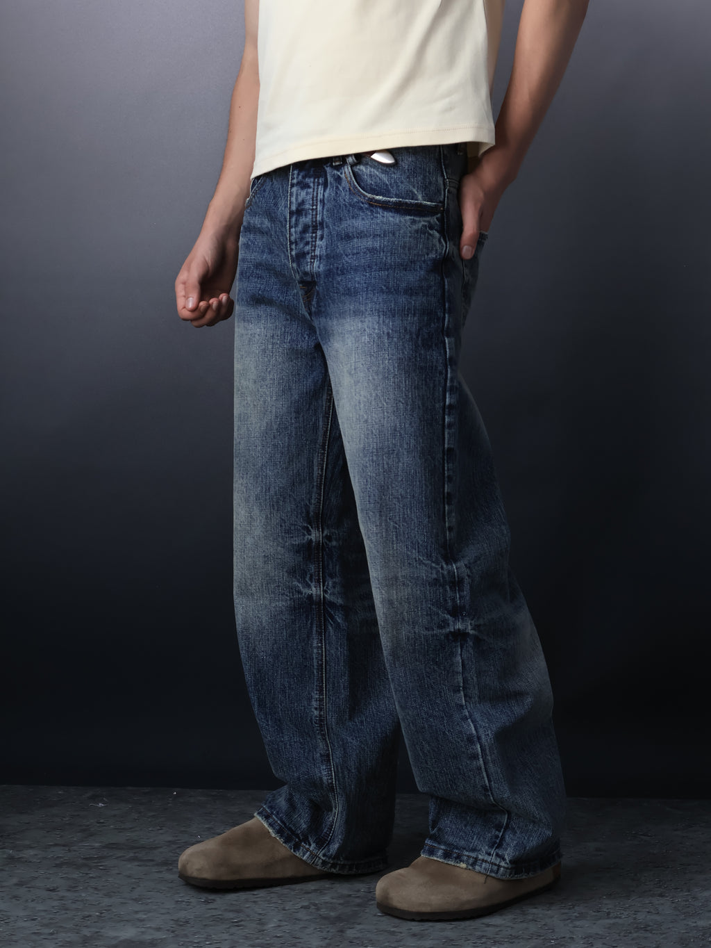 Fyredwrld Washed jeans