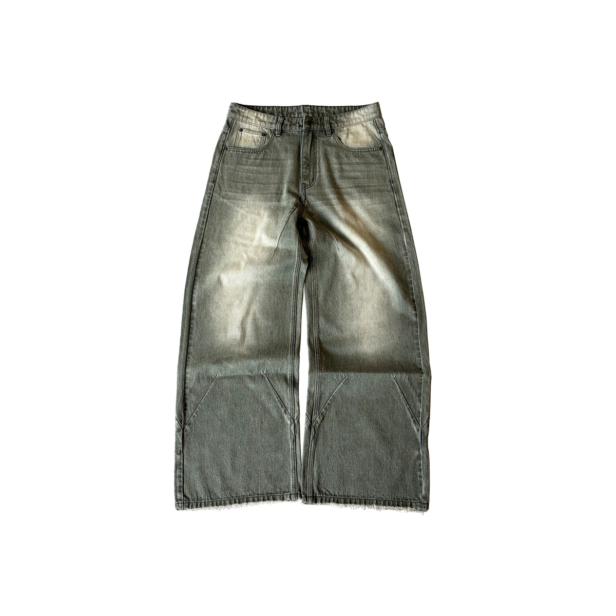 Fyredwrld baggy denim green（Pre-sale）