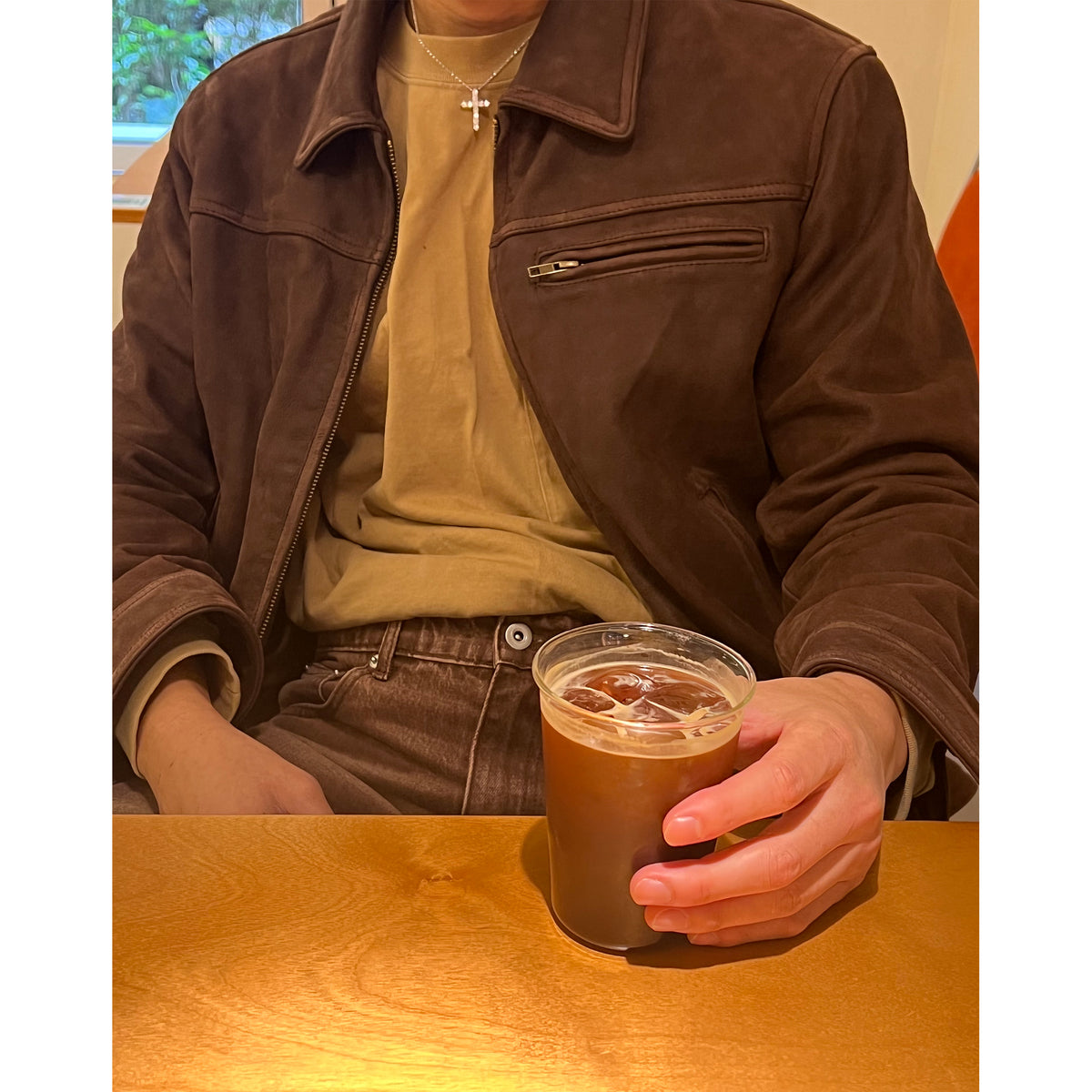 Fyredwrld Aged Heavy Wash Leather Jacket