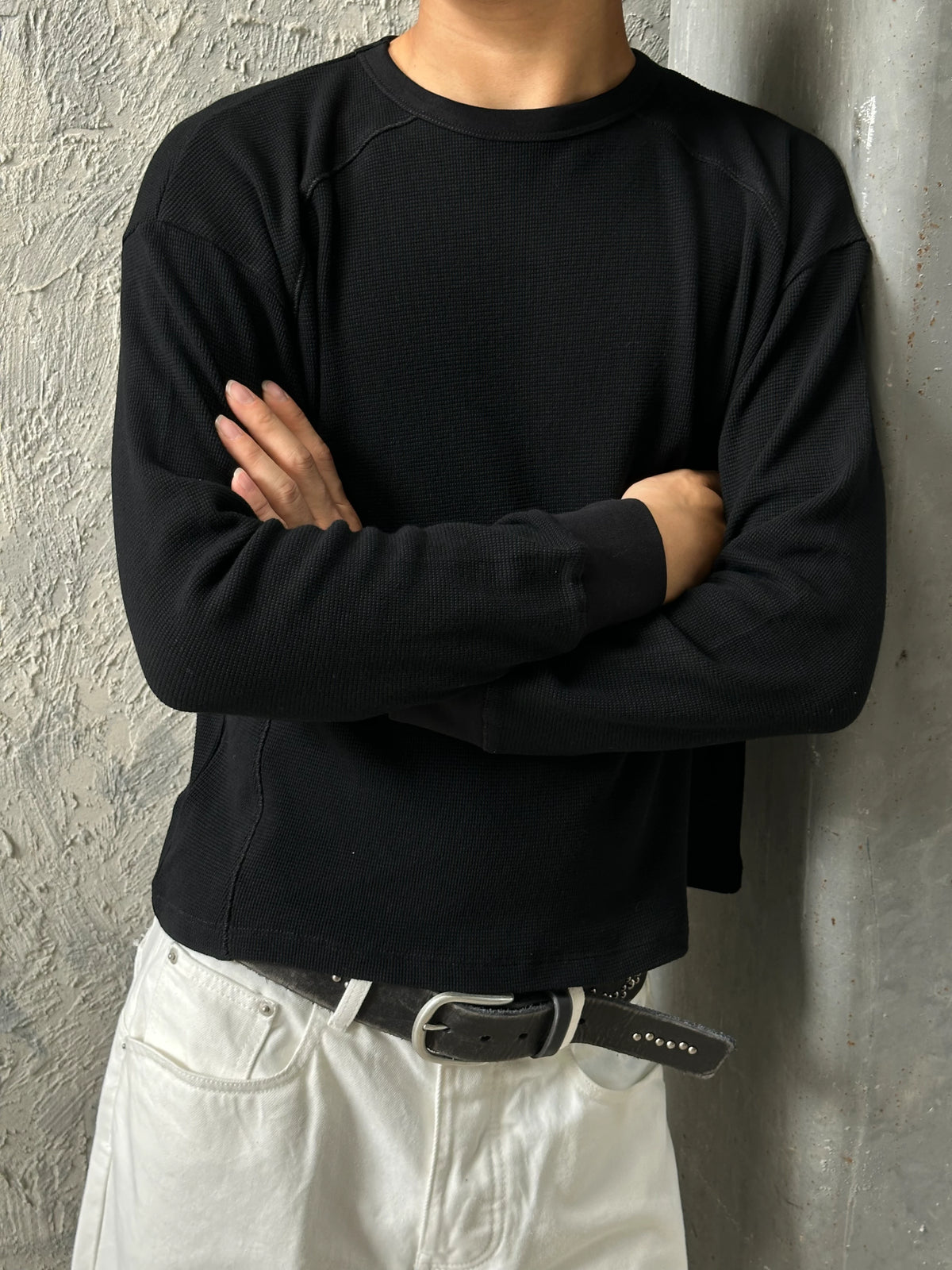 Fyredwrld waffle Longsleeves black