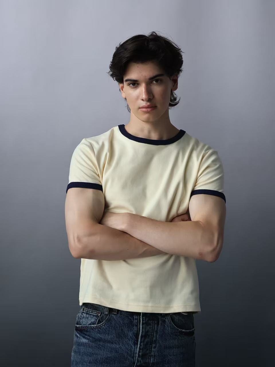 Fyredwrld ringer tees yellow/navy