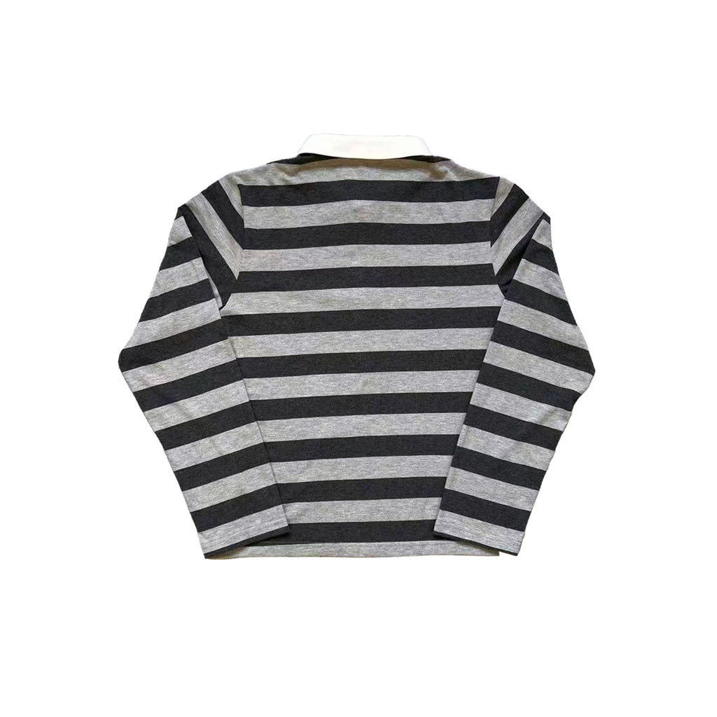 Fyredwrld Long-sleeved striped shirt with a stiff collar
