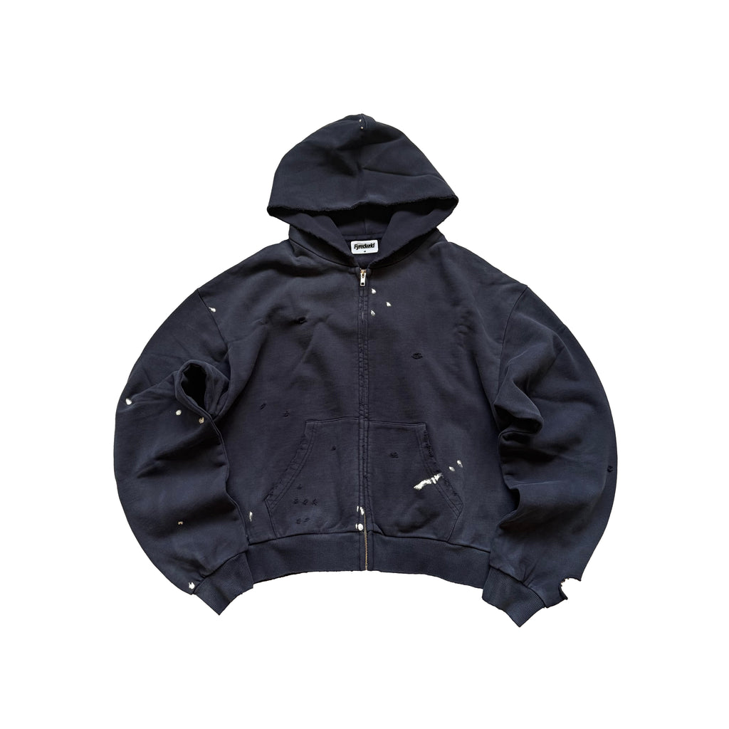 Fyredwrld "watch-peeker"zip-up hoodie V2 navy