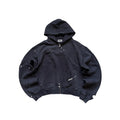 Fyredwrld "watch-peeker"zip-up hoodie V2 navy