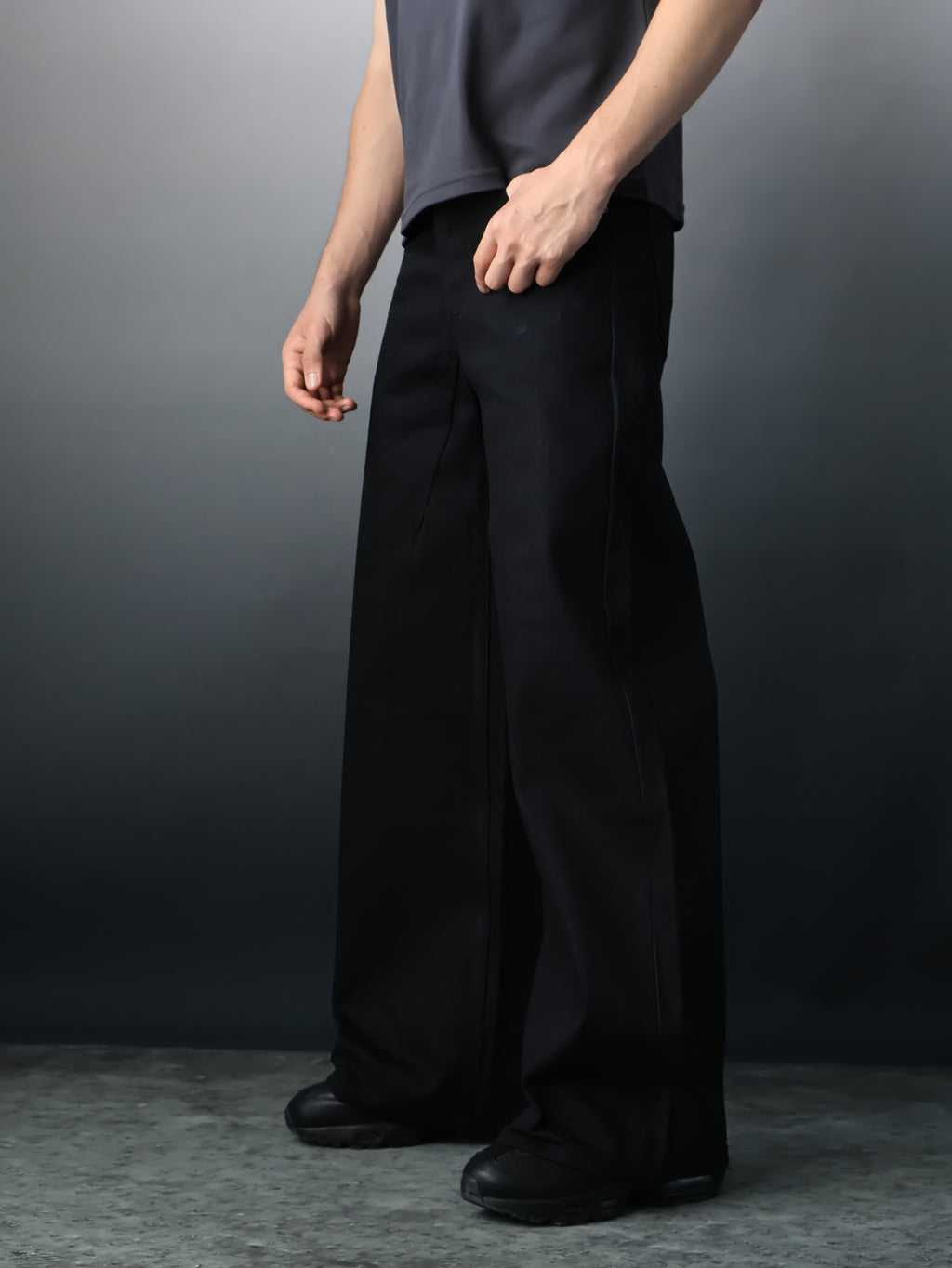Fyredwrld Jet black selvedge denim jeans