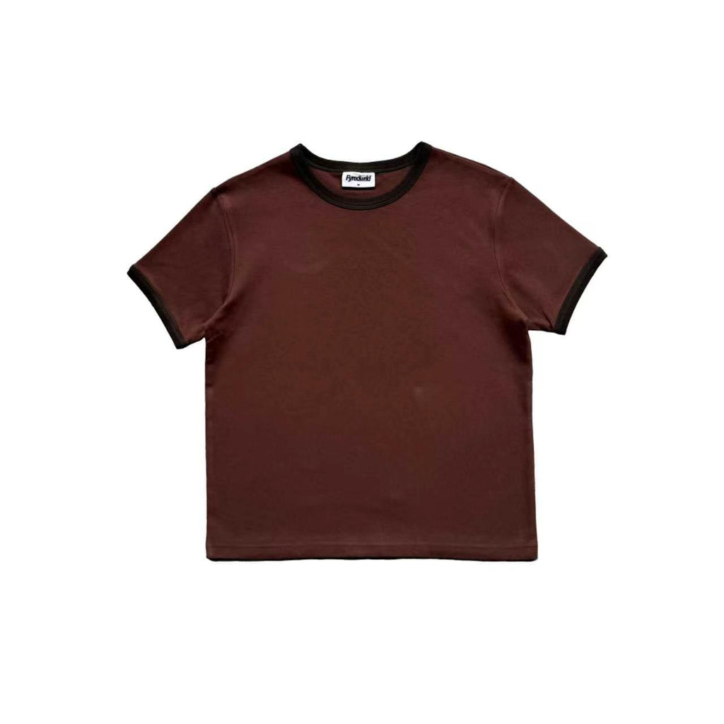 Fyredwrld ringer tees brown