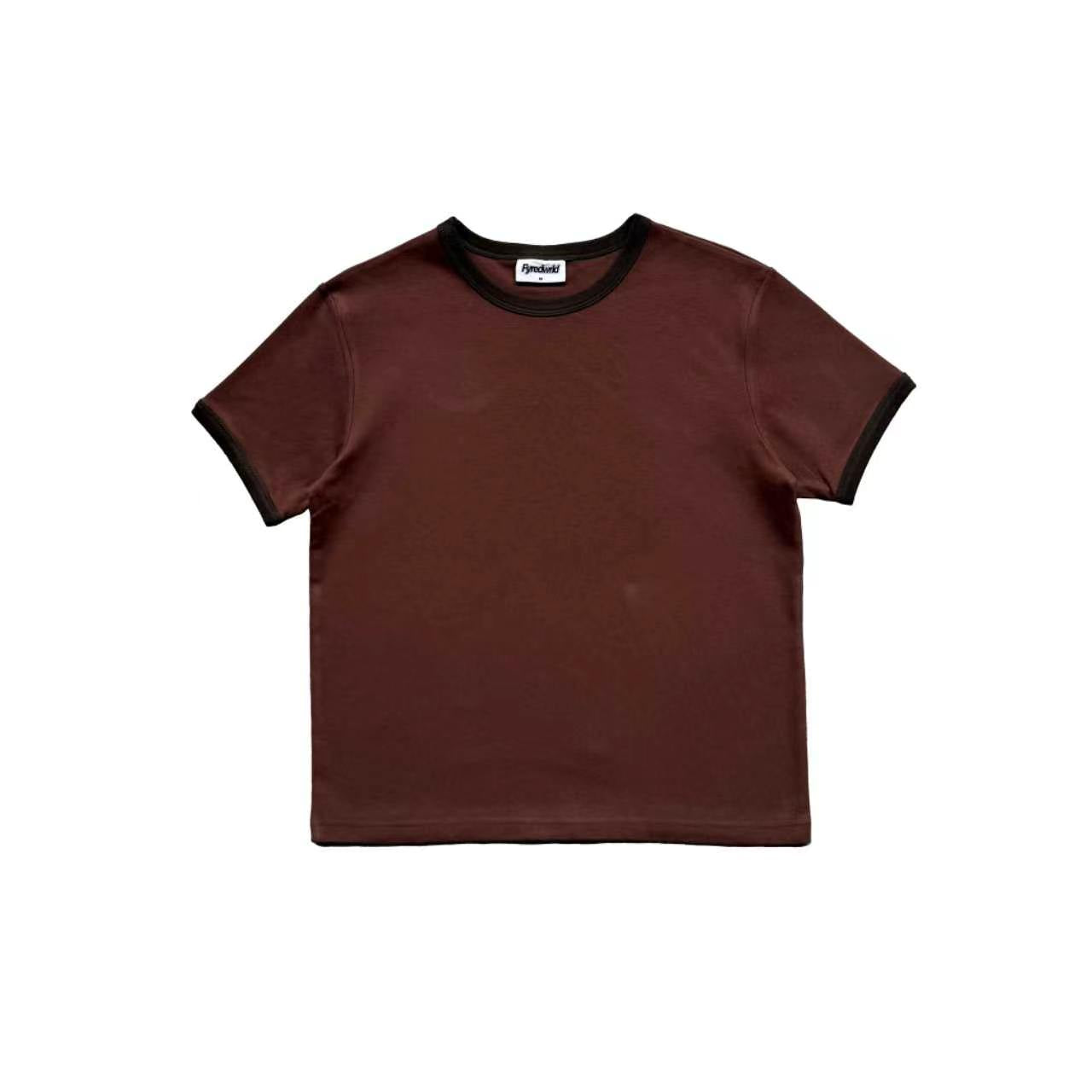 Fyredwrld ringer tees brown