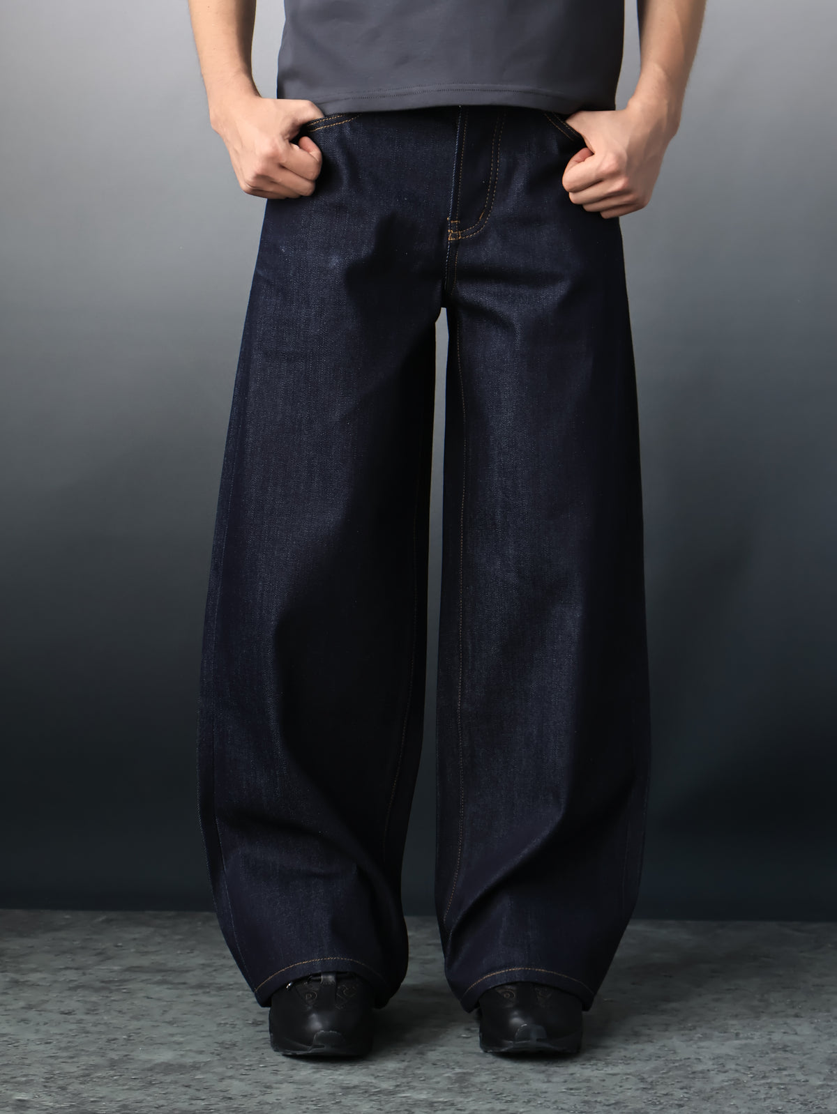 Fyredwrld navy japanese selvedge denim