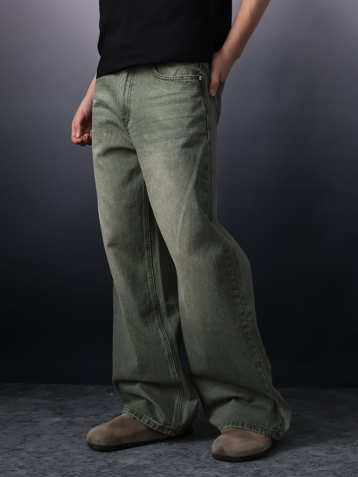 Fyredwrld Matcha Green Denim