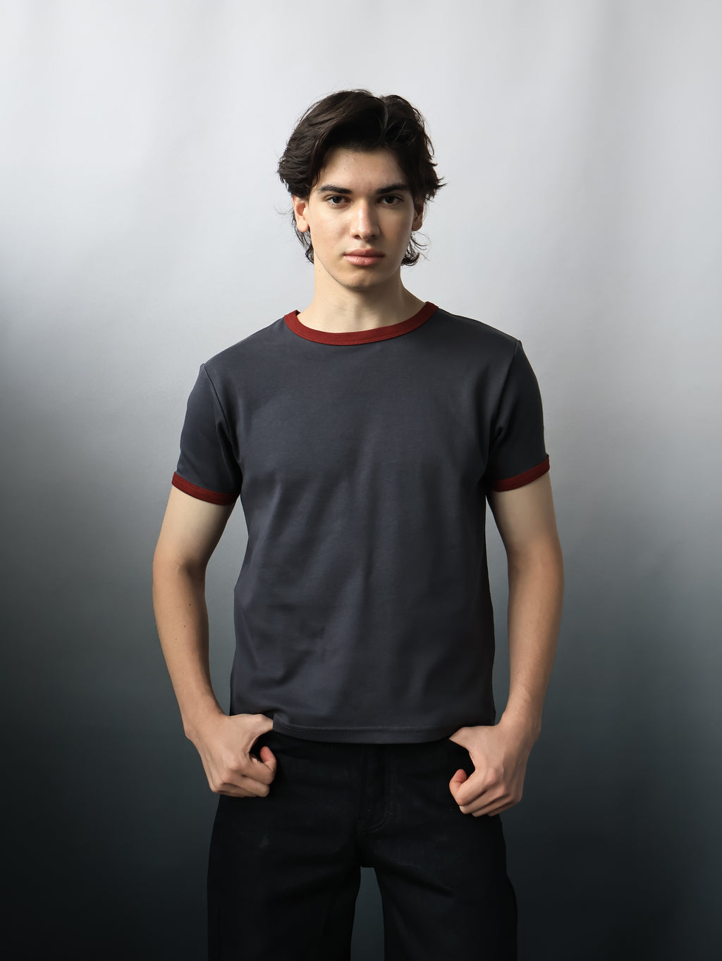 Fyredwrld ringer tees black/red