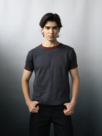 Fyredwrld ringer tees black/red