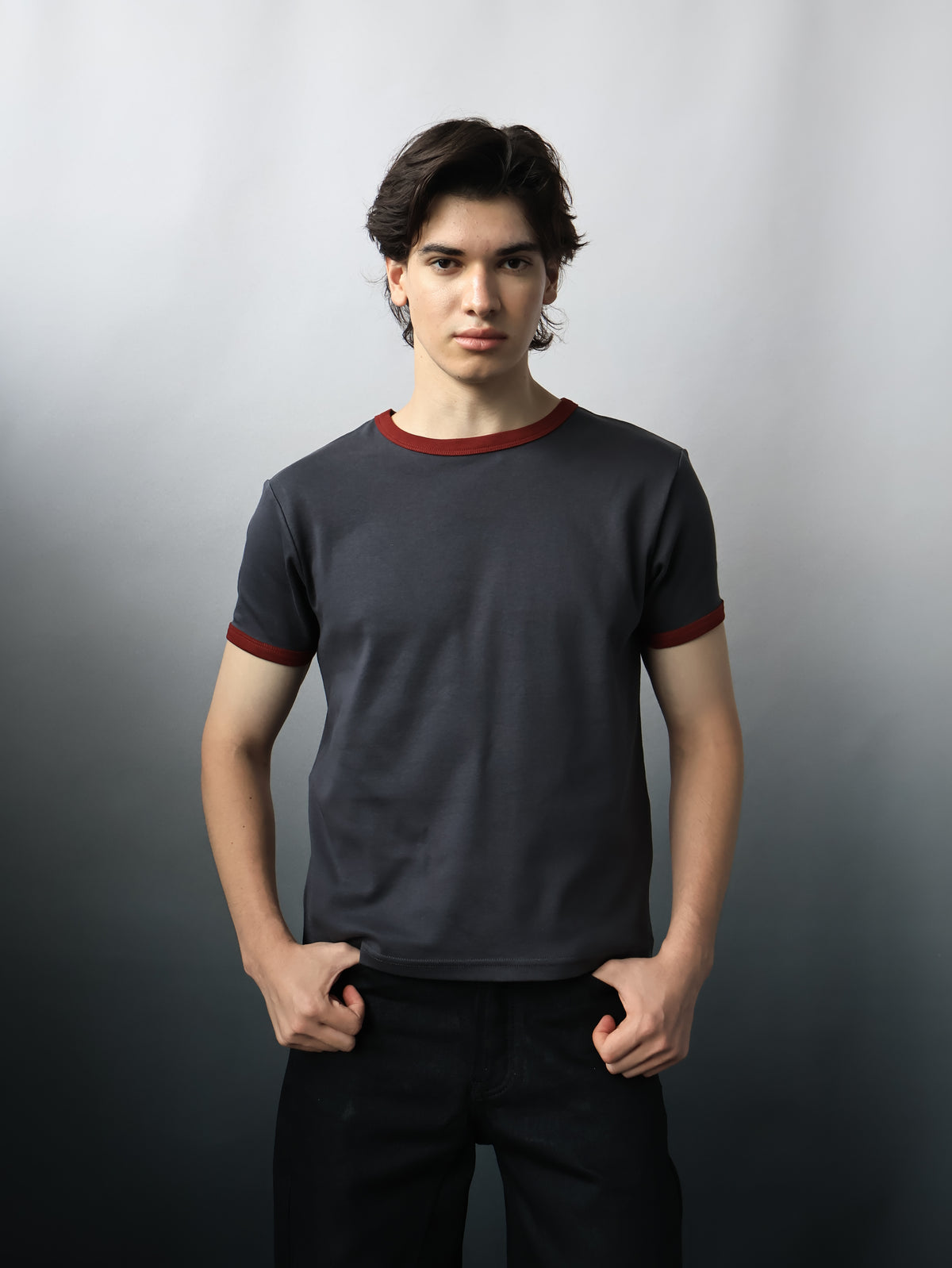 Fyredwrld ringer tees black/red