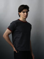 Fyredwrld ringer tees black/red