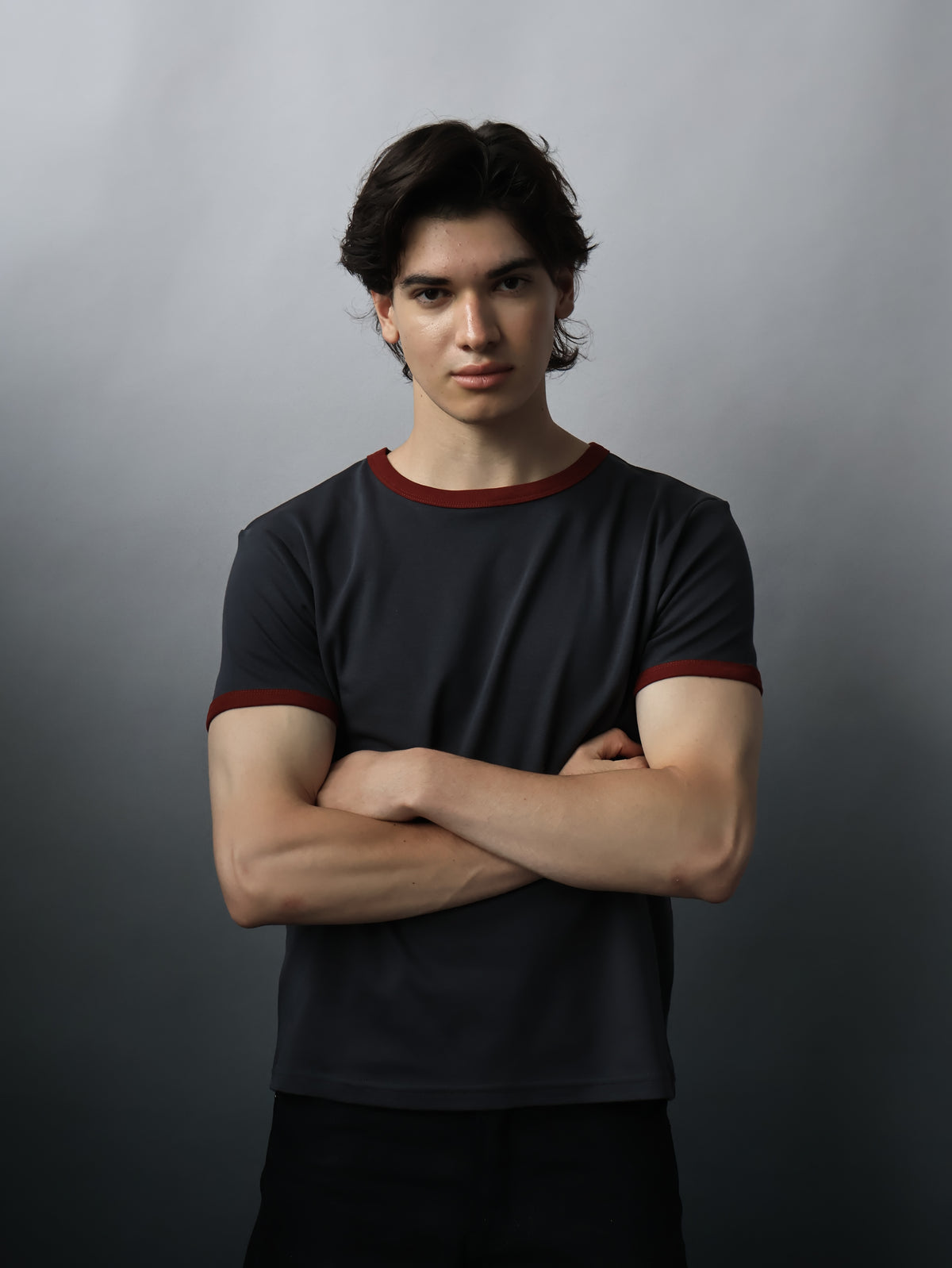Fyredwrld ringer tees black/red