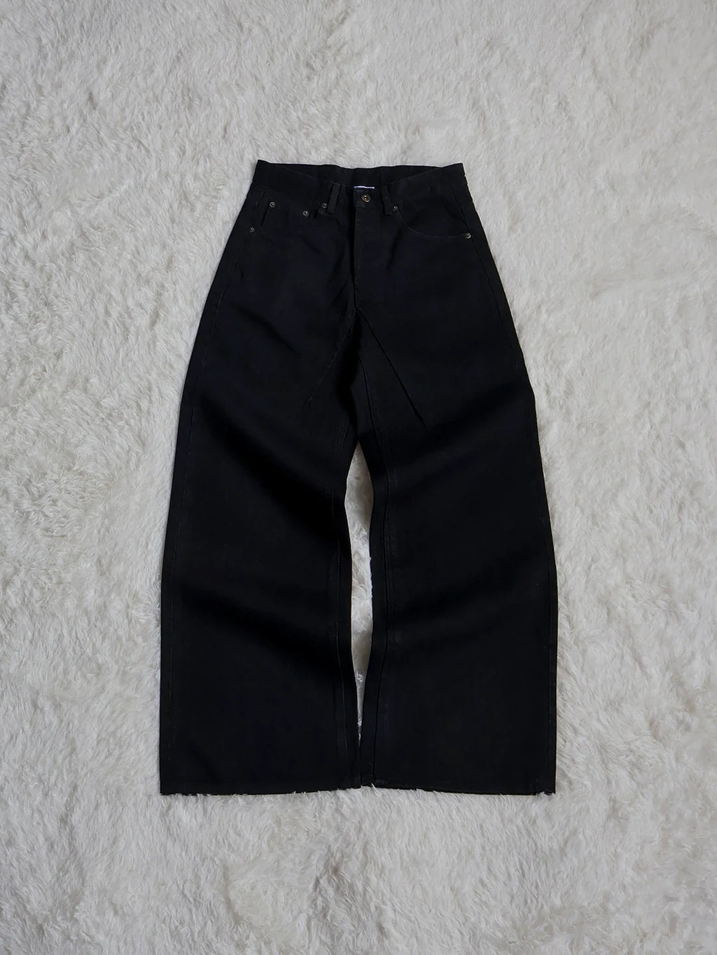 Fyredwrld Jet black selvedge denim jeans