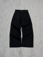 Fyredwrld Jet black selvedge denim jeans