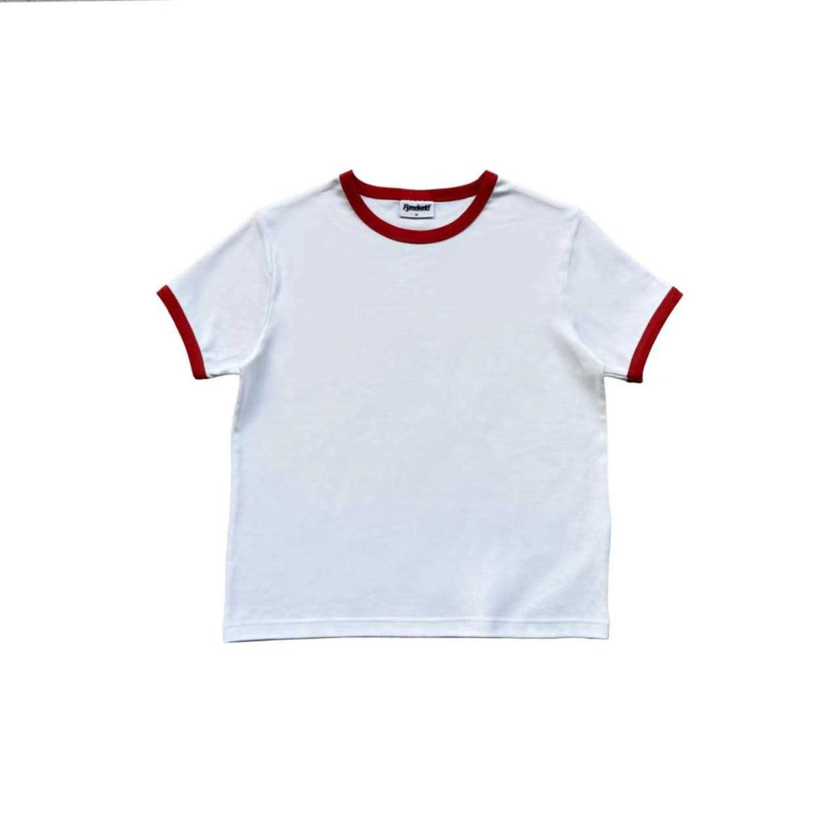 Fyredwrld ringer tees white/red
