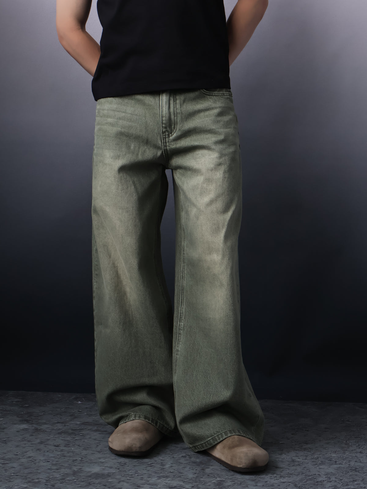 Fyredwrld Matcha Green Denim