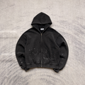 Fyredwrld "watch-peeker"zip-up hoodie V2