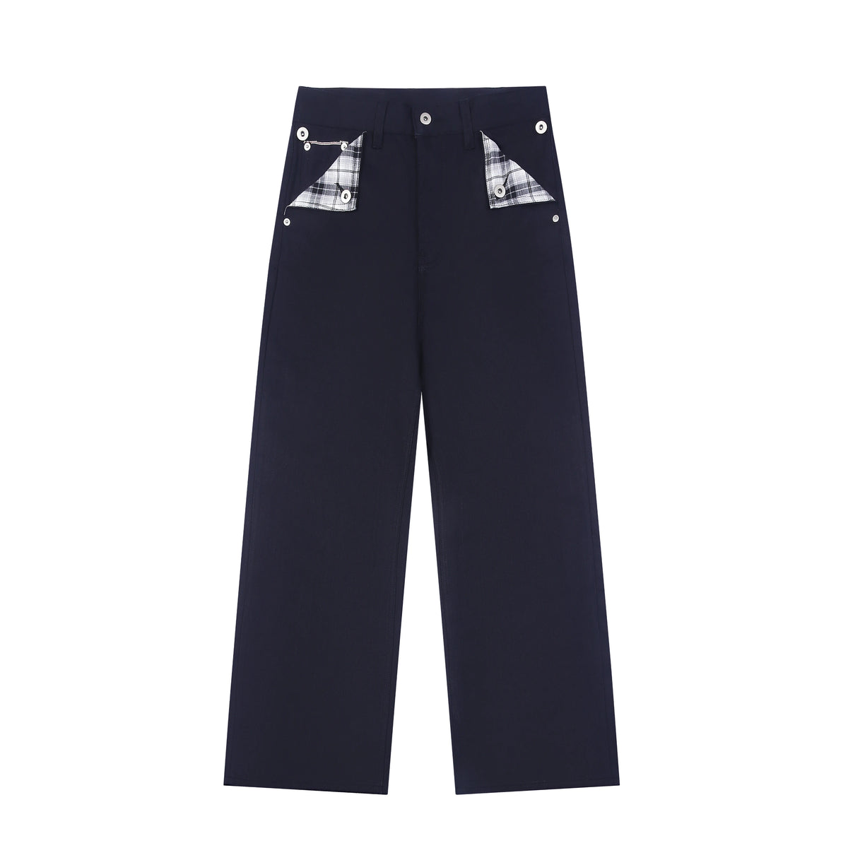 Fyredwrld Plaid fabric selvedge jeans