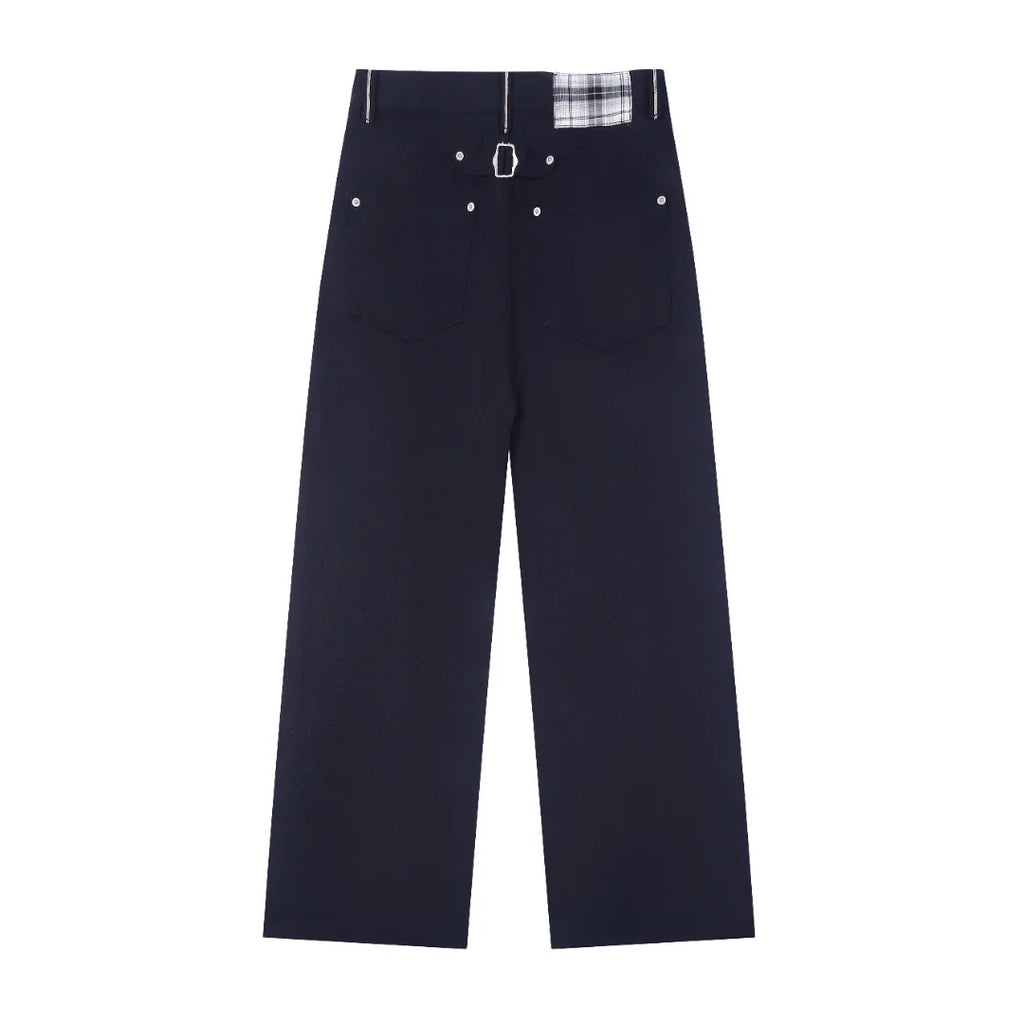 Fyredwrld Plaid fabric selvedge jeans