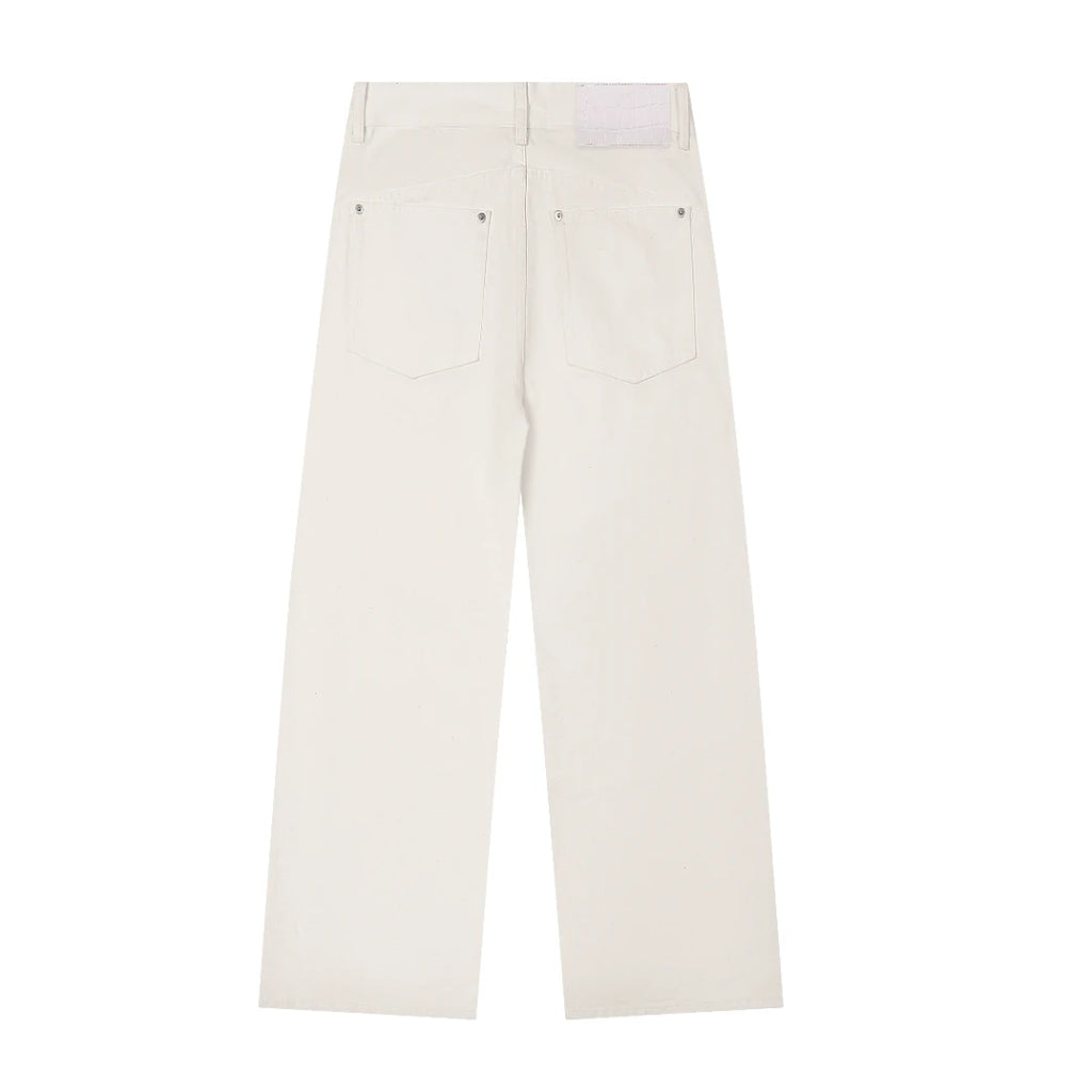 Fyredwrld white Slight bootcut denim