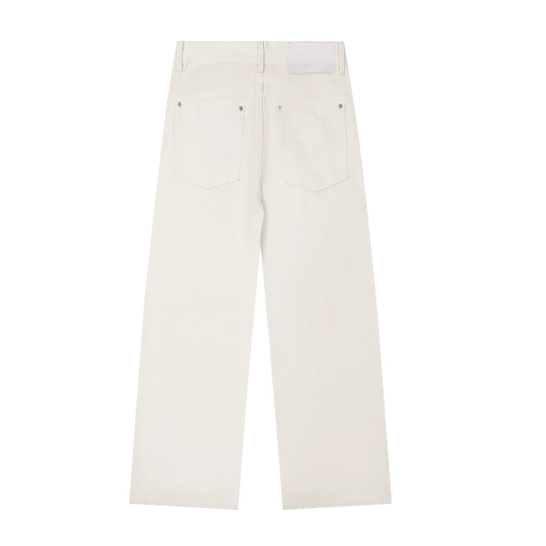 Fyredwrld white Slight bootcut denim