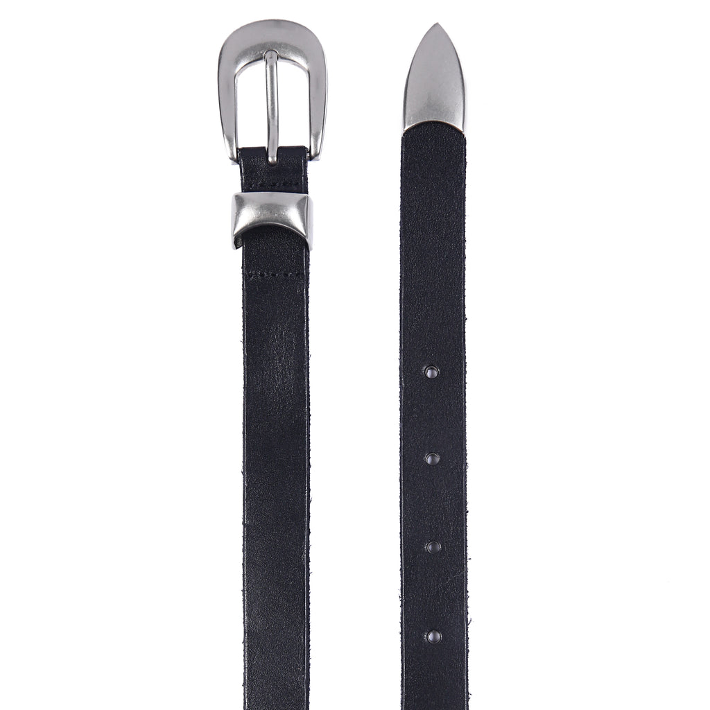 Fyredwrld Thin Leather Belt balck