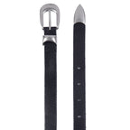 Fyredwrld Thin Leather Belt balck