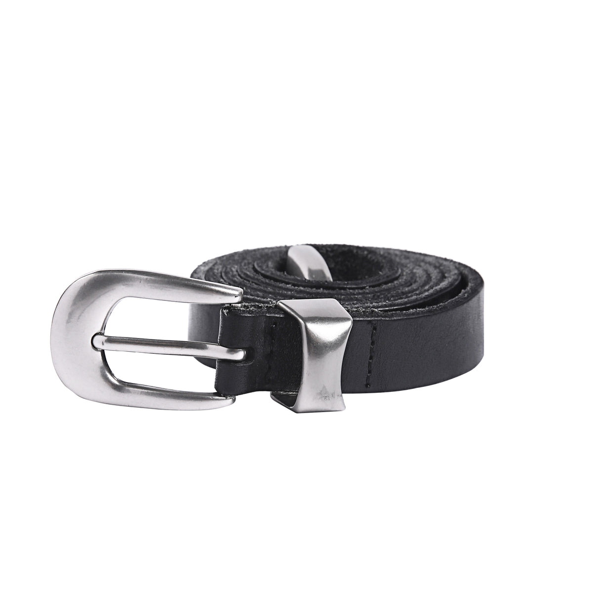 Fyredwrld Thin Leather Belt balck