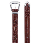 Fyredwrld Brown Crocodile Belt