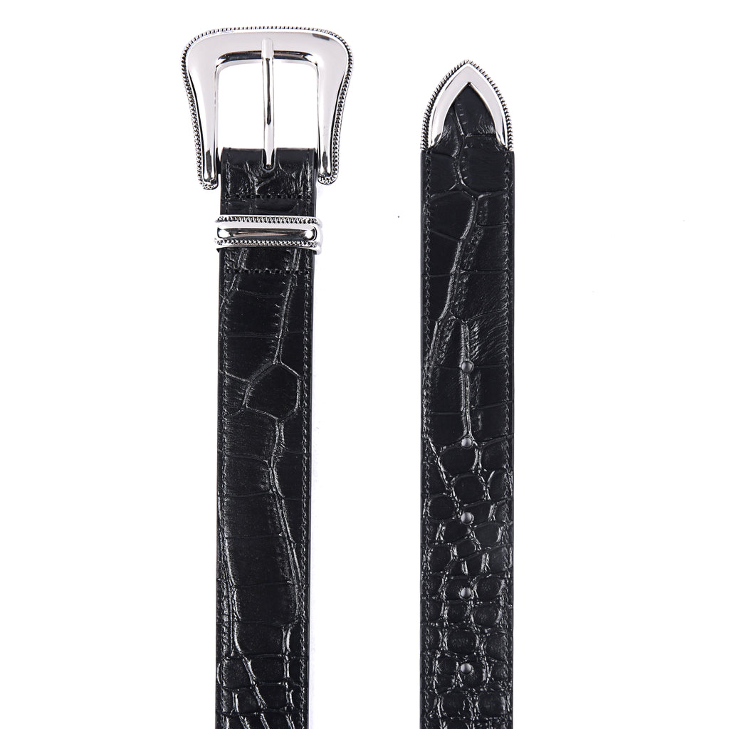 Fyredwrld black Crocodile Belt