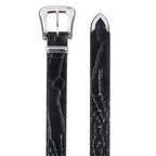 Fyredwrld black Crocodile Belt