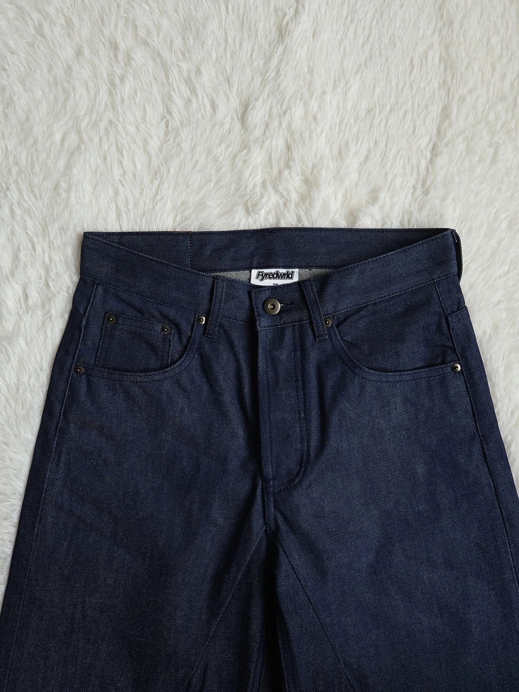 Fyredwrld navy japanese selvedge denim